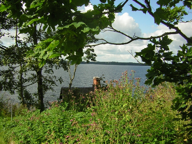 Tampere - looking out over the lake from the art gallery in the theme park