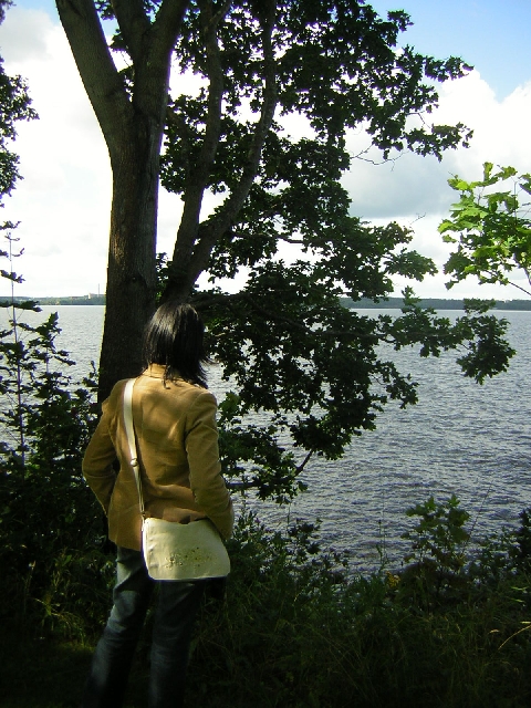 Tampere - Samina enjoying the view