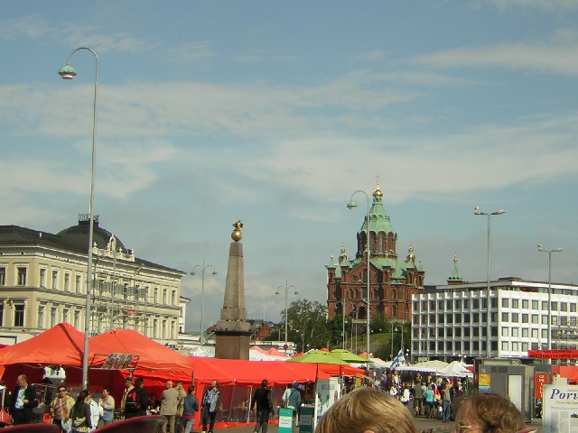 Helsinki - Market and Orthodox church