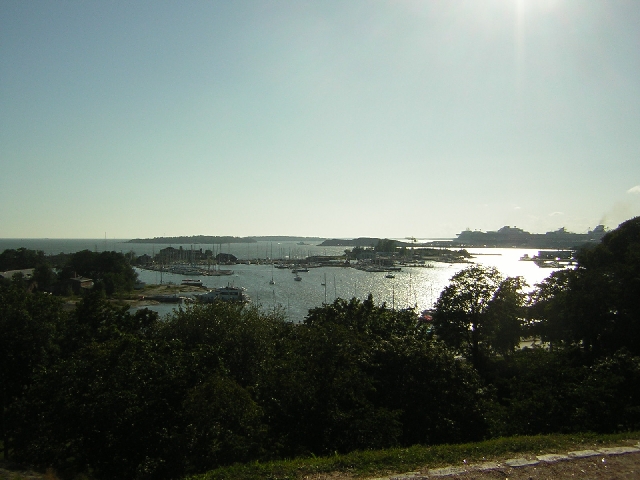 Helsinki - back on dry land, looking out across the water