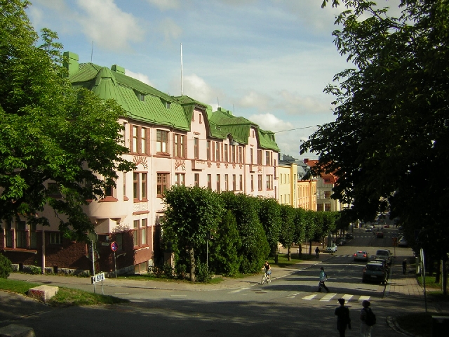 Turku - View down the hill from the art gallery
