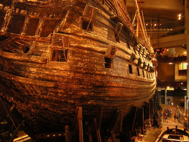 Stockholm - a ship which sank in the harbour on its maiden voyage on a fine day, as it was too tall and heavy to float