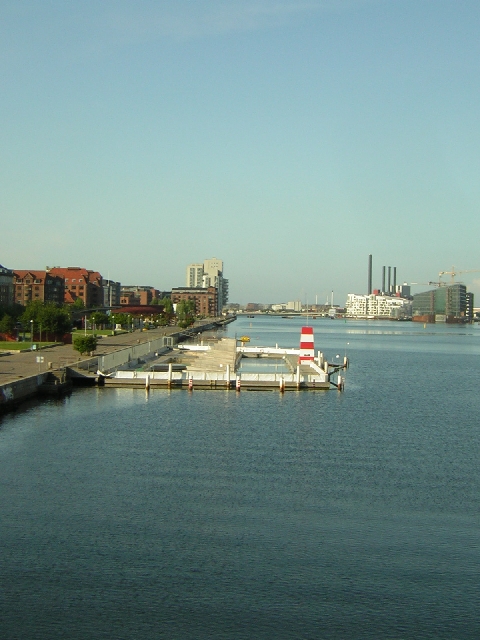 Copenhagen - another view down the river at the swimming pool
